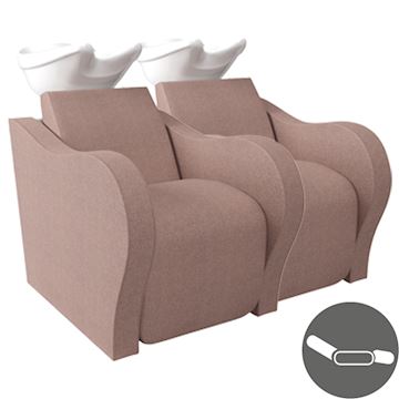 SALON AMBIENCE WU/921/B LUXURY LONGUE WASHUNIT 2-PLACE WIT