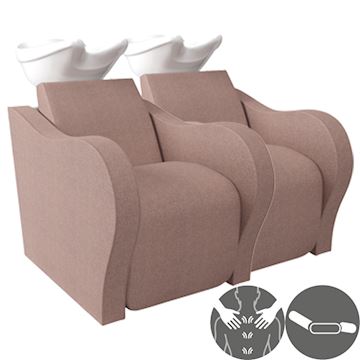 SALON AMBIENCE WU/920/B LUXURY LONGUE WASHUNIT 2-PLACE WIT