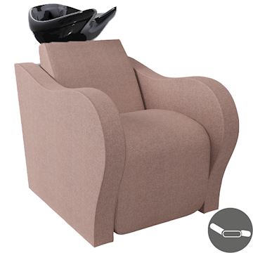 SALON AMBIENCE WU/911/N LUXURY LONGUE WASHUNIT 1-PLACE ZWART