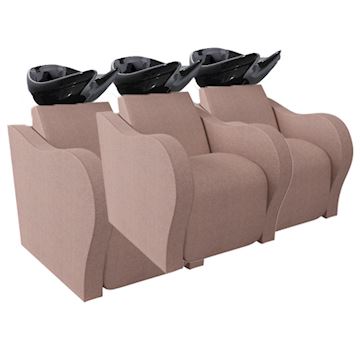 SALON AMBIENCE WU/932/N LUXURY LONGUE WASHUNIT 3-PLACE ZWART
