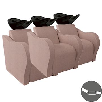 SALON AMBIENCE WU/931/M LUXURY LONGUE WASHUNIT 3-PLACE MATZW