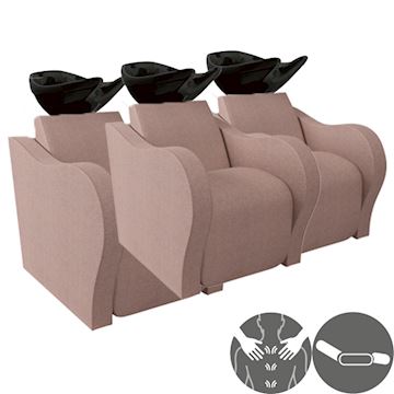 SALON AMBIENCE WU/930/M LUXURY LONGUE WASHUNIT 3-PLACE MATZW