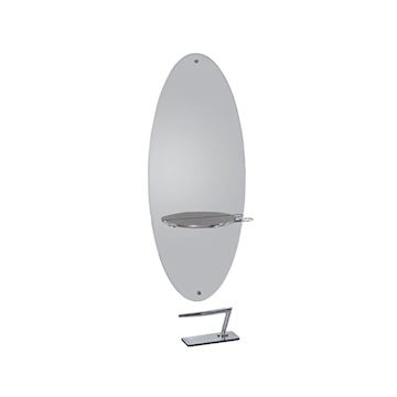 SALON AMBIENCE MI/595-05 SPIEGEL MERCURY OVAL ALUMINIUM