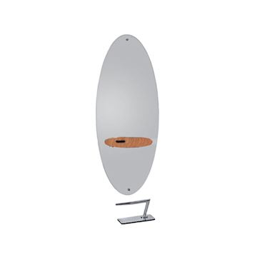 SALON AMBIENCE MI/595-03-01 SPIEGEL MERCURY OVAL VINTAGE