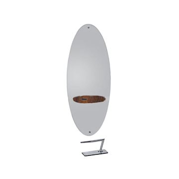SALON AMBIENCE MI/595-03-04 SPIEGEL MERCURY OVAL MOKA