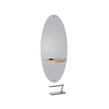 SALON AMBIENCE MI/595-03-05 SPIEGEL MERCURY OVAL OAK