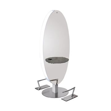 SALON AMBIENCE MI/605-03-03 SPIEGEL MERCURY CEMENT GREY