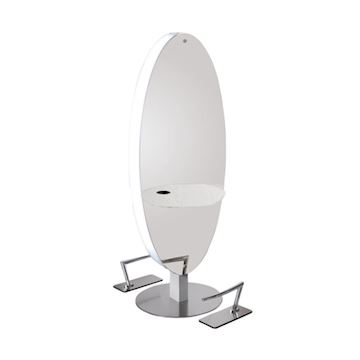 SALON AMBIENCE MI/605-03-06 SPIEGEL MERCURY WHITE ASH