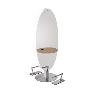 SALON AMBIENCE MI/605-03 SPIEGEL MERCURY WOODEN