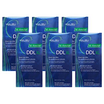MALIBU C DDL XL DIRECT DYE LIFTER EXTRA LIFT BOX 6st